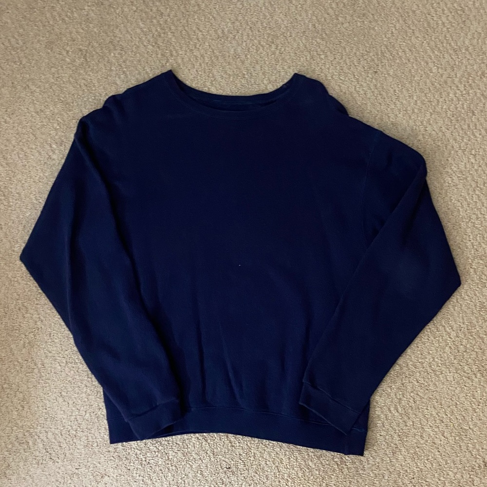 Hanes Men's Small, Navy Crewneck Sweater
